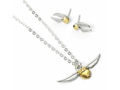 Harry Potter Boccino D'oro Collana E Orecchini Set The Carat Shop