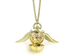 Harry Potter Collana con Pendente Orologio Boccino D'oro The Carat Shop