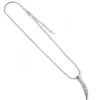 Harry Potter Collana placcata Argento con Ciondolo a Piuma 40,6 cm Carat Shop