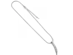 Harry Potter Collana placcata Argento con Ciondolo a Piuma 40,6 cm Carat Shop