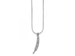 Harry Potter Collana placcata Argento con Ciondolo a Piuma 40,6 cm Carat Shop