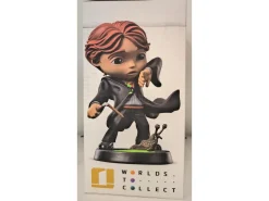 Harry Potter MiniCo Statua Ron Weasley Con la Bacchetta Rotta 14 Cm Iron Studios Scatola Rovinata