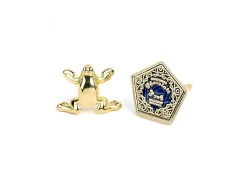 Harry Potter Orecchini a Bottone Placcati in oro Rana di Cioccolato Carat Shop