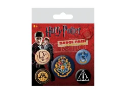 Harry Potter Pin-Back Buttons 5-Pack Hogwarts Pyramid International