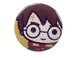 Harry Potter Set 4 Spille a Bottone Harry ed Edvige 2,5 x 2,5 cm The Carat Shop