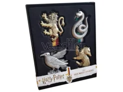 Harry Potter Tree Ornaments Hogwarts Mascots 4-Pack Noble Collection