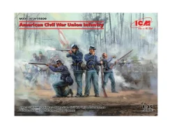 ICM ICM35020 AMERICAN CIVIL WAR UNION INFANTRY KIT 1:35 Modellino