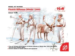 ICM ICM35566 FINNISH RIFLEMEN WINTER 1940 4 FIGURES KIT 1:35 Modellino