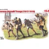 ICM ICM35291 GERMAN ASSAULT TROOPS 1917-1918 4 FIGURES KIT 1:35 Modellino