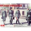 ICM ICM35611 WWII GERMAN STAFF PERSONNEL 4 FIGURES KIT 1:35 Modellino