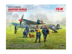 ICM ICMDS4802 WWII RAF AIRFIELD SPITFIRE Mk.IX - Mk.VII KIT 1:48 Modellino