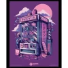 Ilustrata Retro Vending Machine Da Collezioneprint Framed Stampa Con Cornice Pyramid International