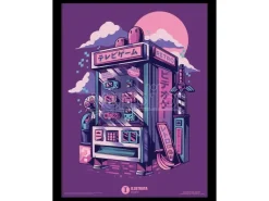 Ilustrata Retro Vending Machine Da Collezioneprint Framed Stampa Con Cornice Pyramid International