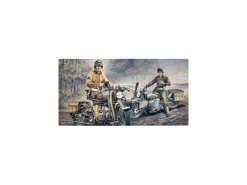 Italeri IT0322 U.S.MOTORCYCLES WWII KIT 1:35 Modellino