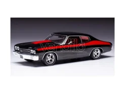 IXO MODEL CLC477 CHEVROLET CHEVELLE SS 1970 BLACK/RED 1:43 Modellino