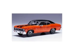 IXO MODEL CLC596 CHEVROLET NOVA SS 1971 ORANGE/BLACK 1:43 Modellino