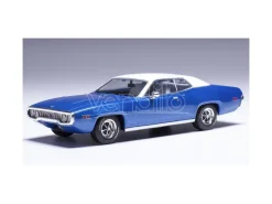IXO MODEL CLC601 PLYMOUTH SATELLITE SEBRING PLUS 1971 BLUE/WHITE 1:43 Modellino