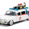 Jada Cadillac Ghostbustoers Ecto-1 1959 Die Cast 1:24 Funzionamento A Ruota Libera