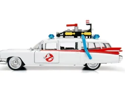 Jada Cadillac Ghostbustoers Ecto-1 1959 Die Cast 1:24 Funzionamento A Ruota Libera