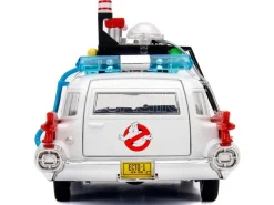 Jada Cadillac Ghostbustoers Ecto-1 1959 Die Cast 1:24 Funzionamento A Ruota Libera