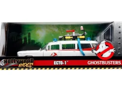 Jada Cadillac Ghostbustoers Ecto-1 1959 Die Cast 1:24 Funzionamento A Ruota Libera