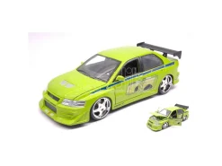 Jada JADA99788 BRIAN'S MITSUBISHI LANCER EVOLUTION VII FAST & FURIOUS LIGHT GREEN 1:24 Modellino