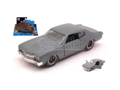 Jada JADA97379 DOM'S CHEVY CHEVELLE SS 1970 GREY FAST & FURIOUS 1:32 Modellino