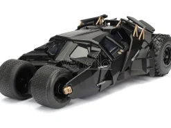 JADA TOYS Batman Batmobile Il Cavaliere Oscuro con Personaggio Die Cast 1:24