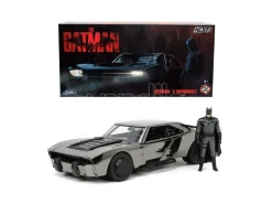 Jada Toys Jada15012 Batman Batmobile 2022 Comic Con Figure, Black Chrome 1:24 Modellino