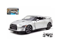 JADA TOYS JADA97212 BRIAN S NISSAN GT-R 35 2009 FAST & FURIOUS 7 SILVER 1:24 Modellino