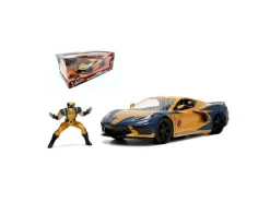 JADA TOYS JADA33354 CHEVROLET CORVETTE MARVEL X-MEN YELLOW/BLUE 1:24 Modellino