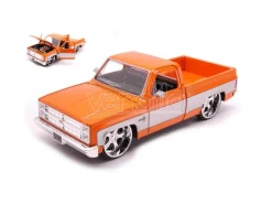 JADA TOYS JADA33612 CHEVROLET C-10 PICK UP 1985 ORANGE/GREY 1:24 Modellino