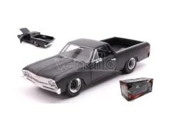 JADA TOYS JADA34413 CHEVROLET EL CAMINO(F10) FAST & FURIOUS 1967 MATT BLACK 1:24 Modellino