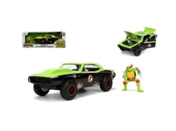 JADA TOYS JADA85001 CHEVROLET CAMARO TURTLES RAPHAEL 1967 GREEN/BLACK 1:24 Modellino