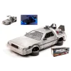 Jada Toys Jada31468 De Lorean Ritorno Al Futuro Ii Flying Version & Lights 1:24 Modellino