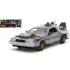 Jada Toys Jada253255073 De Lorean Ritorno Al Futuro Iii Railroad Wheels W/lights Try Me 1:24 Modellino