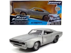JADA TOYS JADA97336 DODGE CHARGER R/T 1968 FAST & FURIOUS 7 SATIN METAL 1:24 Modellino