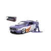 JADA TOYS JADA53004 FORD MUSTANG THE JOKER WHITE/PURPLE 1:32 Modellino