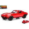 JADA TOYS JADA98298 LETTY S CHEVY CORVETTE FAST & FURIOUS 8 RED 1:24 Modellino