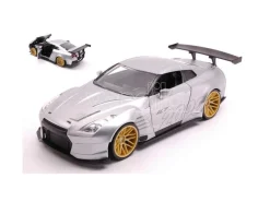 JADA TOYS JADA31377 NISSAN GT-R (R35) BEN SOPRA I LOVE THE 2000s PRIMER CANDY SILVER 1:24 Modellino