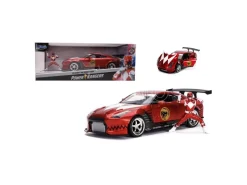 JADA TOYS JADA31908 NISSAN SKYLINE GTR R-35 2009 W/POWER RANGER FIGURE 1:24 Modellino