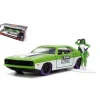 JADA TOYS JADA253223020 PLYMOUTH BARRACUDA THE SAVAGE SHE HULK W/FIGURE GREEN/WHITE 1:32 Modellino