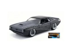 JADA TOYS JADA97195 PLYMOUTH BARRACUDA 1970 FAST & FURIOUS 7 BLACK 1:24 Modellino