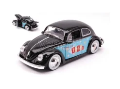 JADA TOYS JADA31382 VW BEETLE 1959 I LOVE THE 50s GLOSSY BLACK 1:24 Modellino