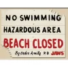 JAWS BEACH CLOSED FLAT MAGNET MAGNETI AQUARIUS ENT