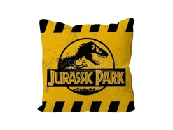 Jurassic Park Cuscino Caution Yellow Logo 40 X 40 Cm Sd Toys
