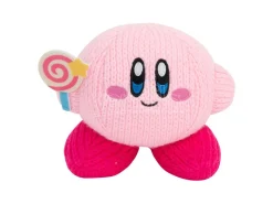 Kirby Nuiguru-knit Peluche Figura Kirby Con Invincible Candy Wand Tomy