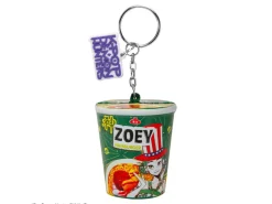 Kpop Demon Hunters Zoey Hamburger Noodles Squishy Portachiavi Portachiavi Cinereplicas