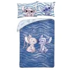 Lilo & Stitch Duvet Set Stitch & Angel Waves 140 X 200 Cm / 70 X 90 Cm Halantex