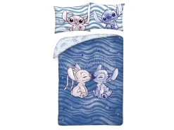 Lilo & Stitch Duvet Set Stitch & Angel Waves 140 X 200 Cm / 70 X 90 Cm Halantex